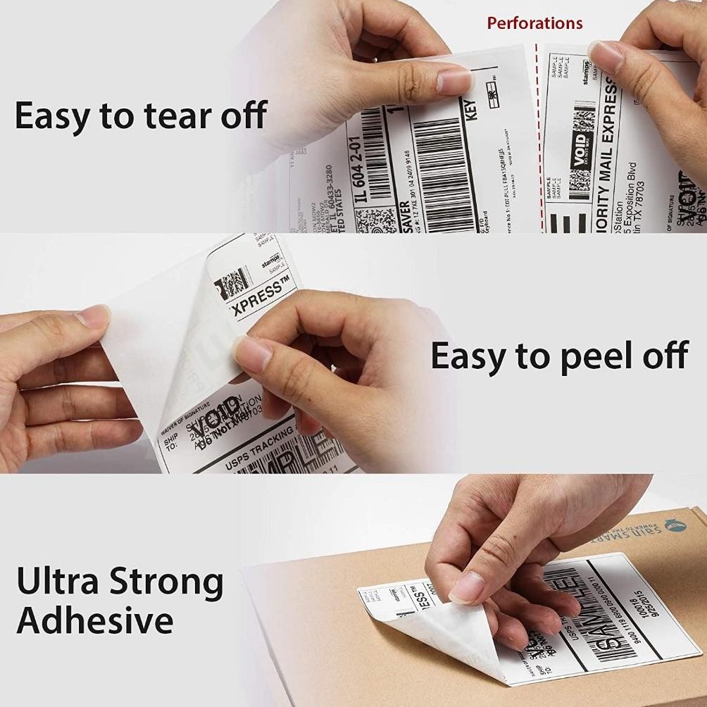 

JH8 Stiker Label Thermal 80 x 50 Kertas Sticker Barcode Thermal Resi 80x50 mm isi 500 pcs