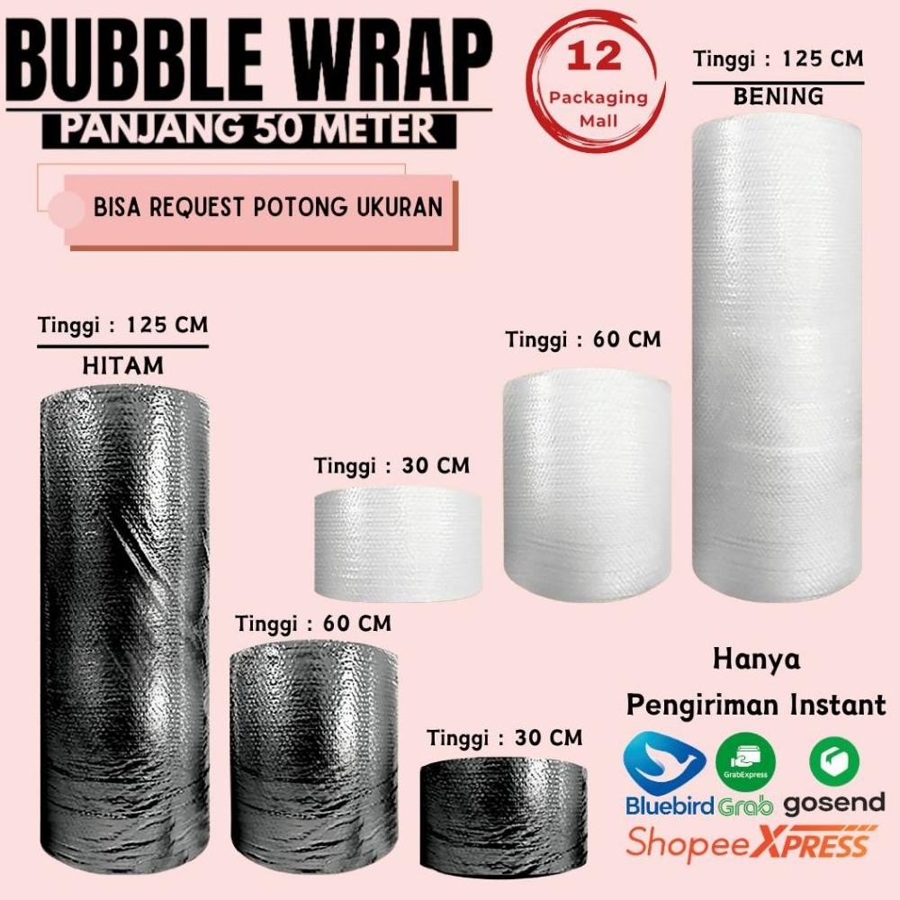 

JH8 Bubble Wrap 60cm x 50m 3kg 2,4Kg / Plastik Packing Bubblewrap Online Shop Termurah