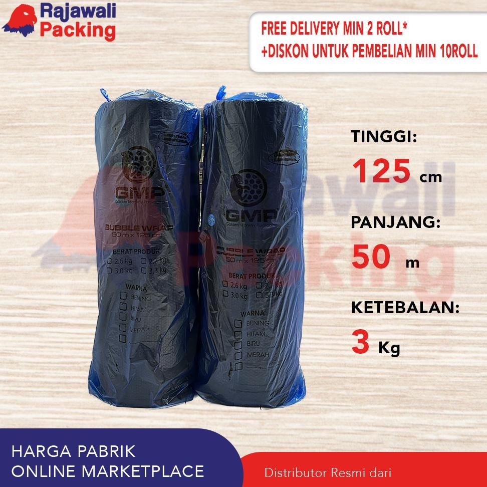 

JH8 Bubble Wrap BLACK 50m x 125 cm (3Kg)