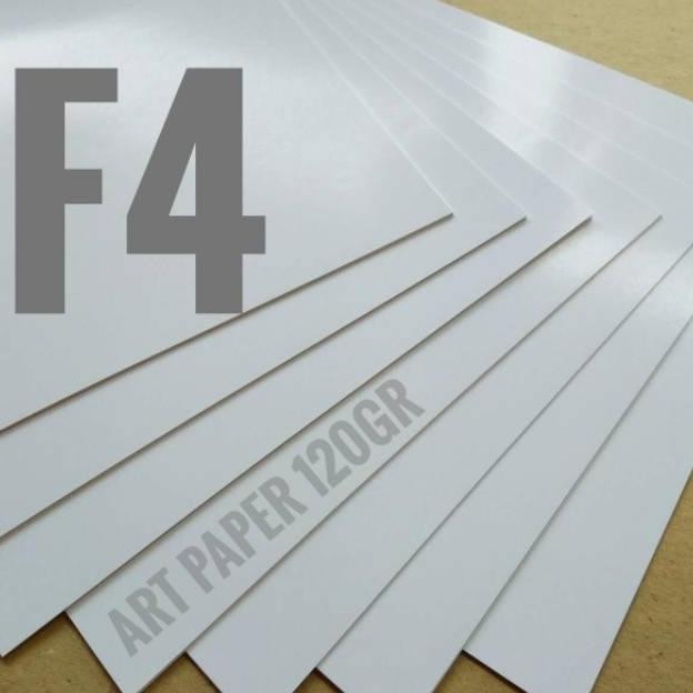 

JH8 ( 100 Lembar ) Kertas Art Paper 120 Gsm Ukuran F4 / Folio 21.5 cm X 33 cm