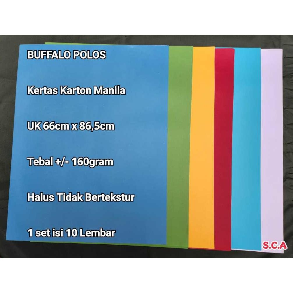 

JH8 Kertas Karton Manila BC Warna per roll 10 Lembar