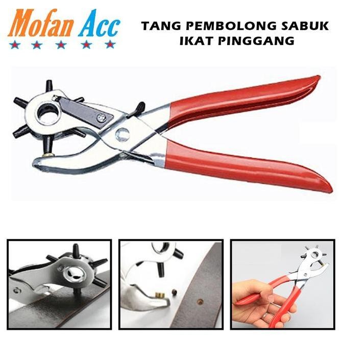 

ready !!! Tang Pembolong Sabuk Kulit Kertas Plastik Hole Puncher