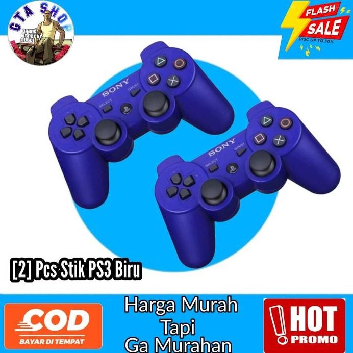 [ 2 PC ] SUPER MURAH STIK PS3 WIRELESS STICK PS3/STIK PS3 HITAM murah