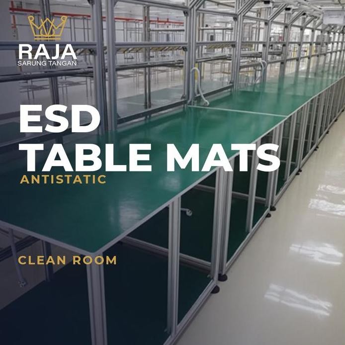 

ready !!! ESD Table Mat Antistatic / Disipatif Statis / Konduktif 1roll / 10m