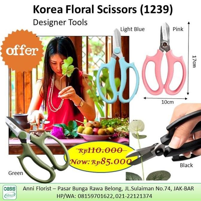 

ready !!! Korea Florist Scissors (1239) Gunting Bunga
