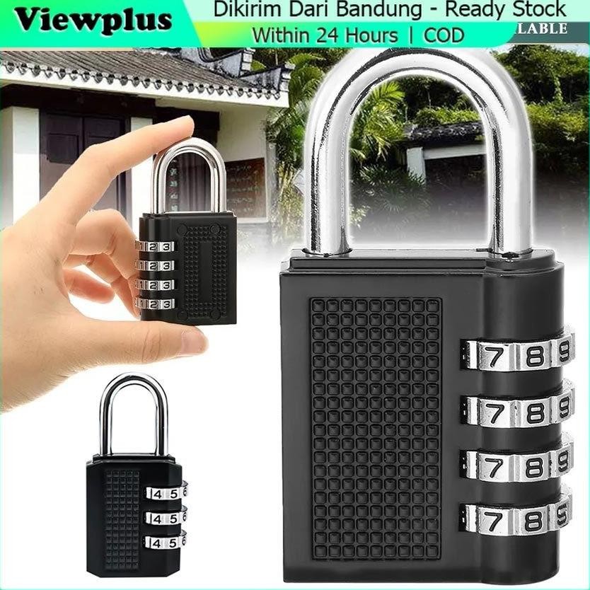 Gembok Koper Kombinasi Angka Luggage Lock Kunci Tas Perlengkapan Travel Padlock Mini Travel Baggage 