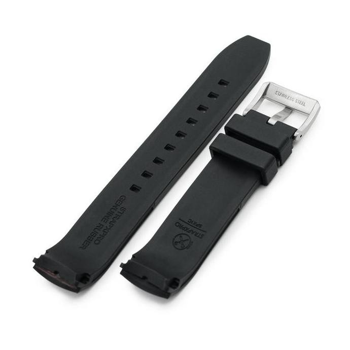 new  20mm Strap-X Pro SPX1C Rubber Strap Hitam Black for SEIKO 62MAS 63MAS