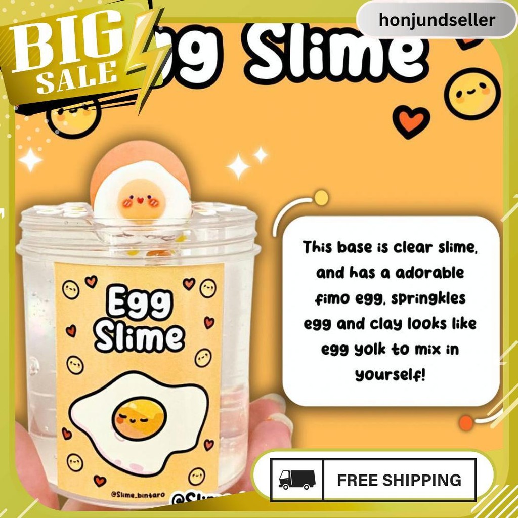 Diy Clay Egg Slime By Slime Bintaro