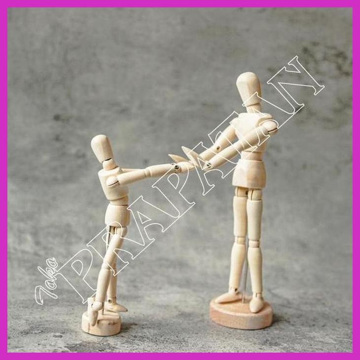 

( SEKOLAH / LUKIS ) READY MANEKIN KAYU / MANNEQUIN FIGURE (14CM / 5,5 INCH) (SENI / MENGGAMBAR / ART / KERAJINAN ) GOOD QUALITY