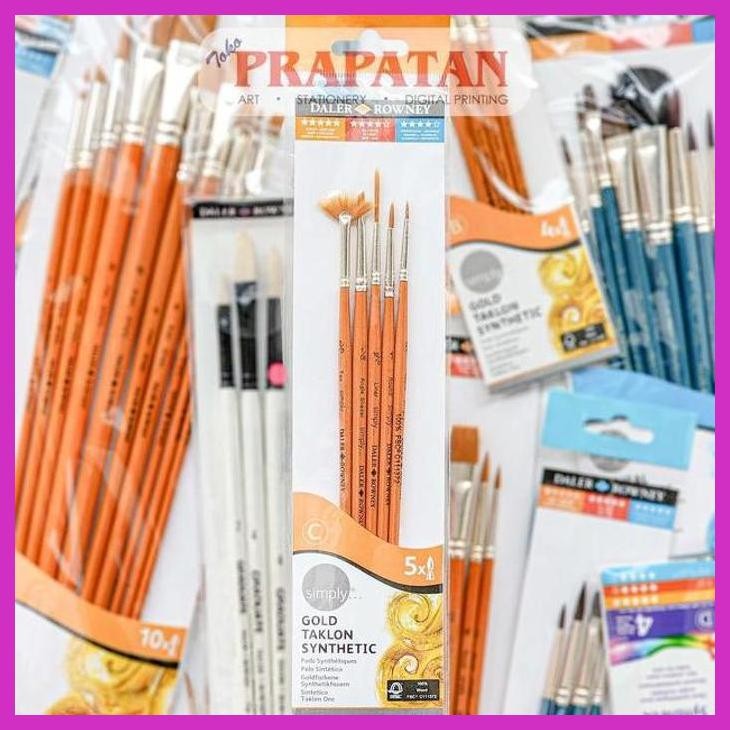 

( SEKOLAH / LUKIS ) SALE KUAS LUKIS DALER ROWNEY GOLD TAKLON SYNTHETIC BRUSH SETS (SENI / MENGGAMBAR / ART / KERAJINAN ) PACKING AMAN