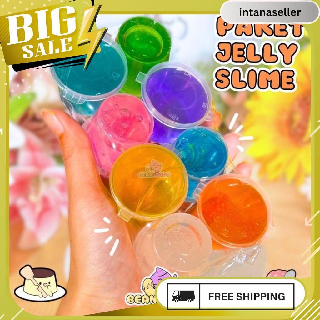 Paket Jelly Slime Isi 8 Pcs By Slime Bintaro