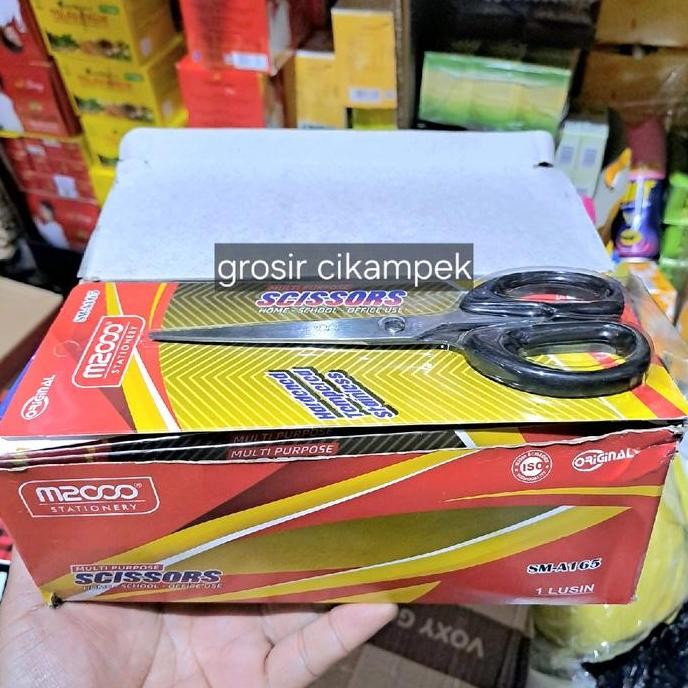

ready !!! gunting Sedang M2000 sm-A165 isi 12pcs/box alat potong gunting cutt
