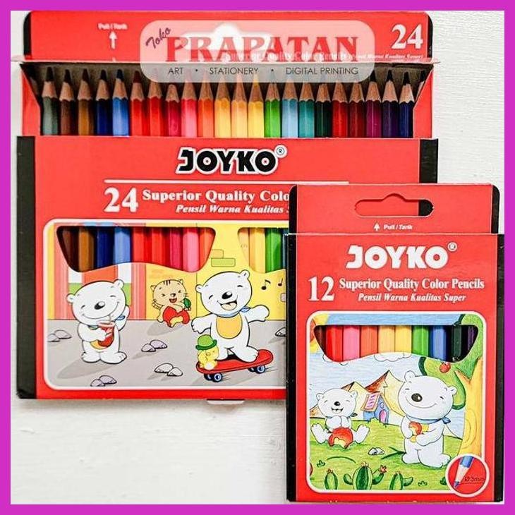 

( SEKOLAH / LUKIS ) COD PENSIL WARNA JOYKO MINI SHORT HEXAGONAL GRIP CP-S | COLOR PENCIL (SENI / MENGGAMBAR / ART / KERAJINAN ) PACKING AMAN