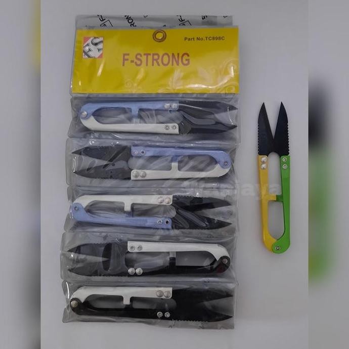 

ready !!! Wanjaya Gunting Catrek / gunting potong benang F-Strong TC898C(12 pcs)