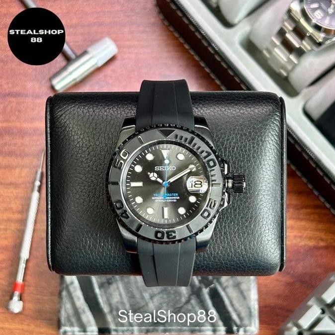 new  Seiko Yachtmaster Rhodium Stealth Chronos Style NH35 Automatiz