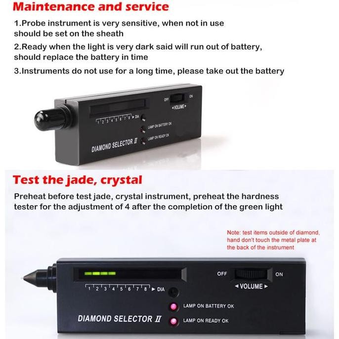 Alat Ukur Uji Tes Asli Permata Berlian Gem + BOX
