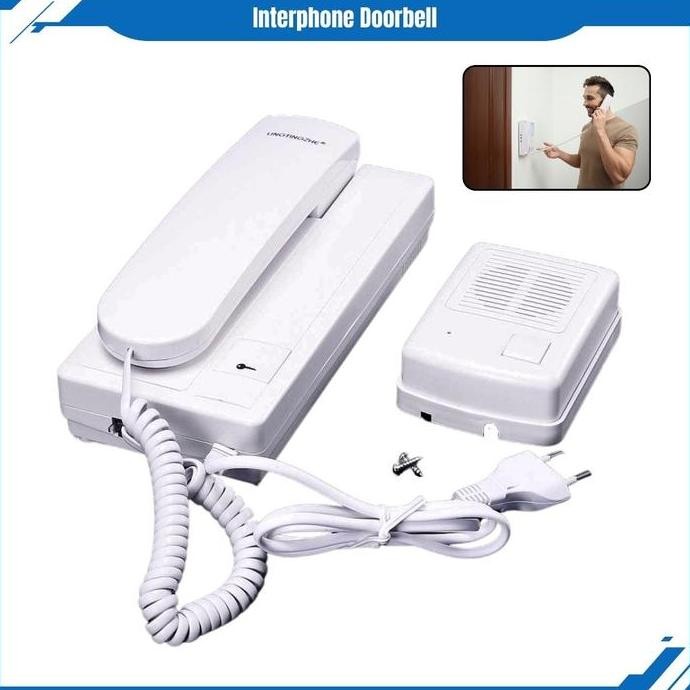 Interphone Telpon Doorbell Komunikasi Dua Arah Bel Dan Telepon 2 Way
