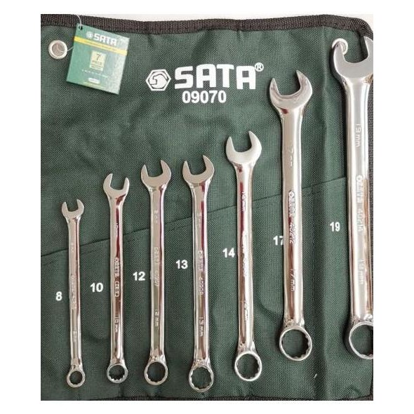 KUNCI RING PAS SET 09070 7PC COMBINATION WRENCH SET (METRIC) SATA