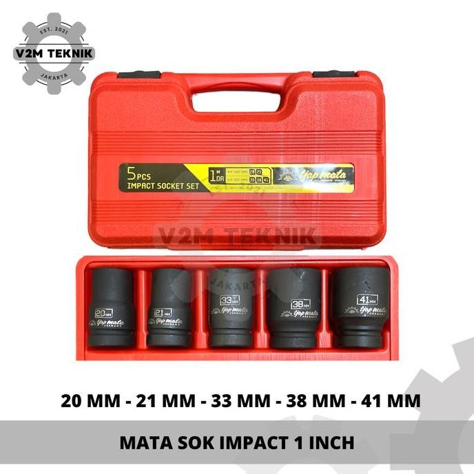 TJAP MATA Mata Sok Impact 1 Inch (SET 5 pcs) / Mata Shock Impact 1" / Mata Impact 1 Inch Set / Mata 