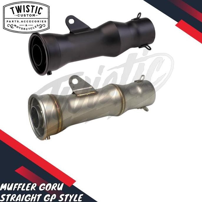 Knalpot Muffler Silencer Slip On Goru Straight GP Style Motor Royal Enfield W175 W250 SR400 Triumph 