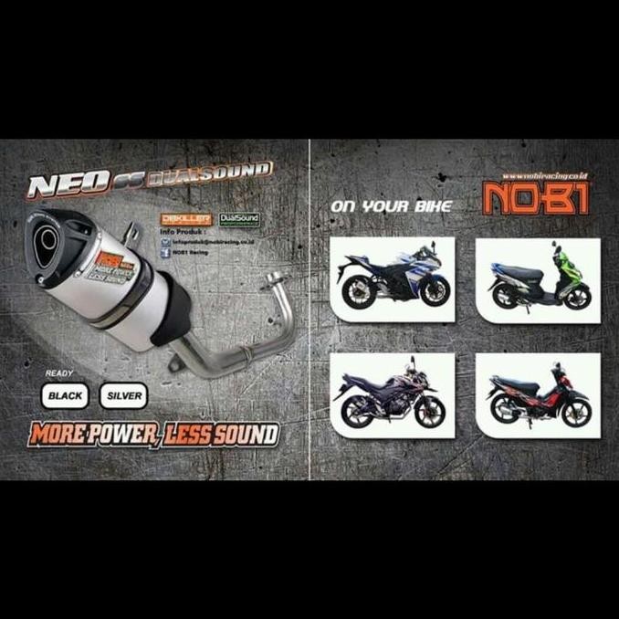 KNALPOT NOBI /NOB1 NEO SS MOTOR SUZUKI GSX 150 R /GSX 150 S terlaris