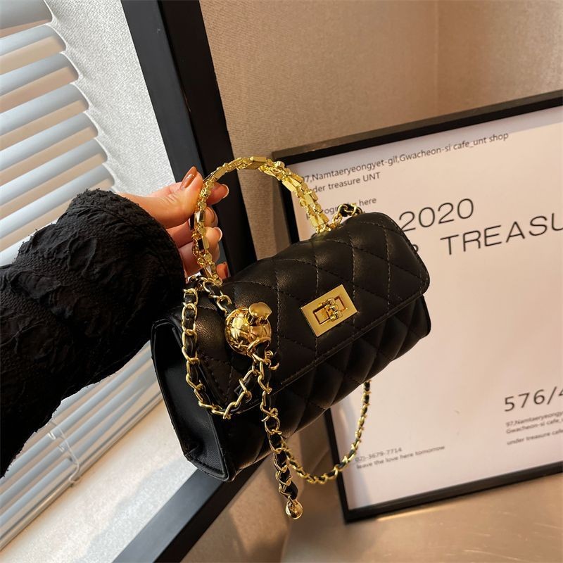 Tas Kecil Tas Wanita Gaya Chanel Kecil Quilted Fashion Baru Terlaris Tas Selempang High-End