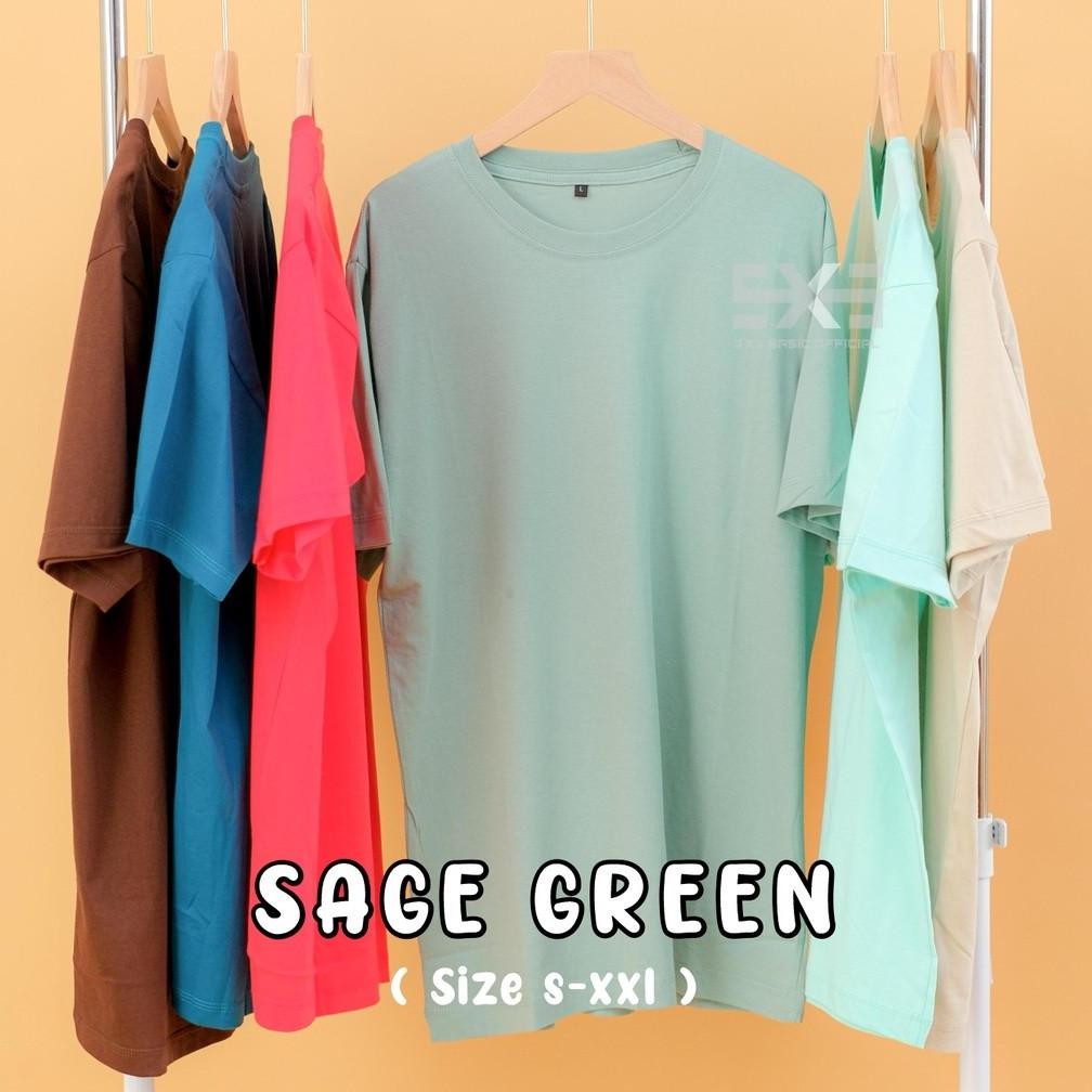 Terbaru Kaos Polos Kaos Polos Sage Green Premium
