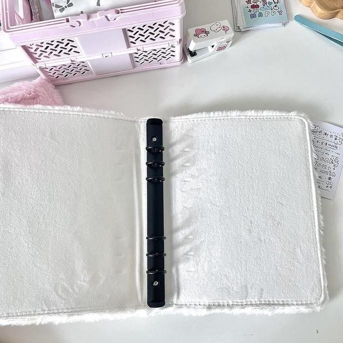 

Ready!!Animal Fluffy Plush Collect Book Binder Album Photocard Tempat Foto Photocard A5 Penutup Album Foto Lengan Isi Koleksi Buku