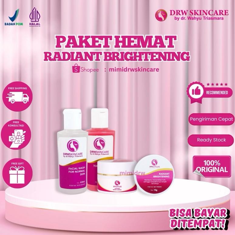 DRW SKINCARE Produk 100% Original BPOM Paket Hemat Radiant Drw Skincare