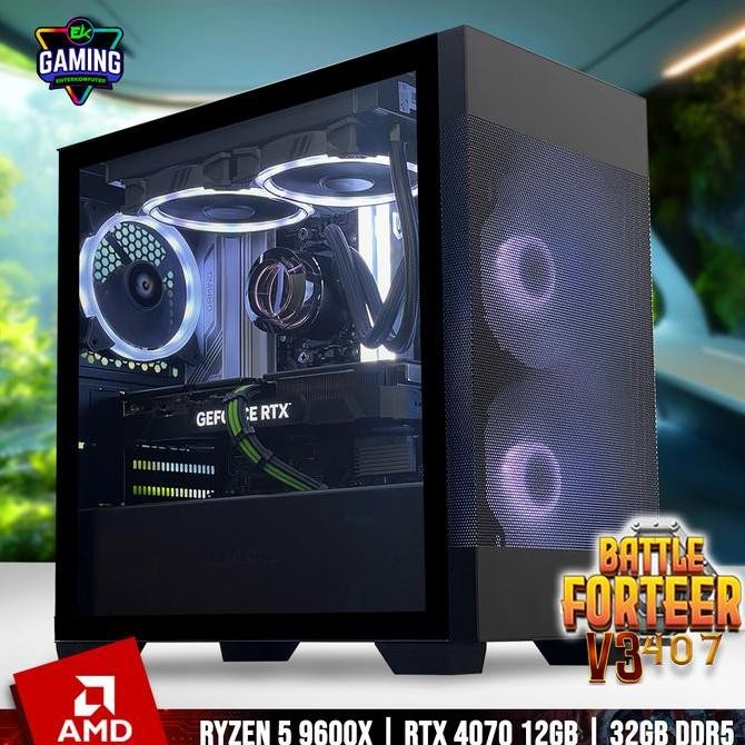 PC RAKITAN EK GAMING BATTLEFORTEER V3 407 - RYZEN 5 RTX 4070 - ENTER KOMPUTER