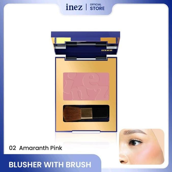 Blush on Inez Blusher with brush / Blush on inez HS