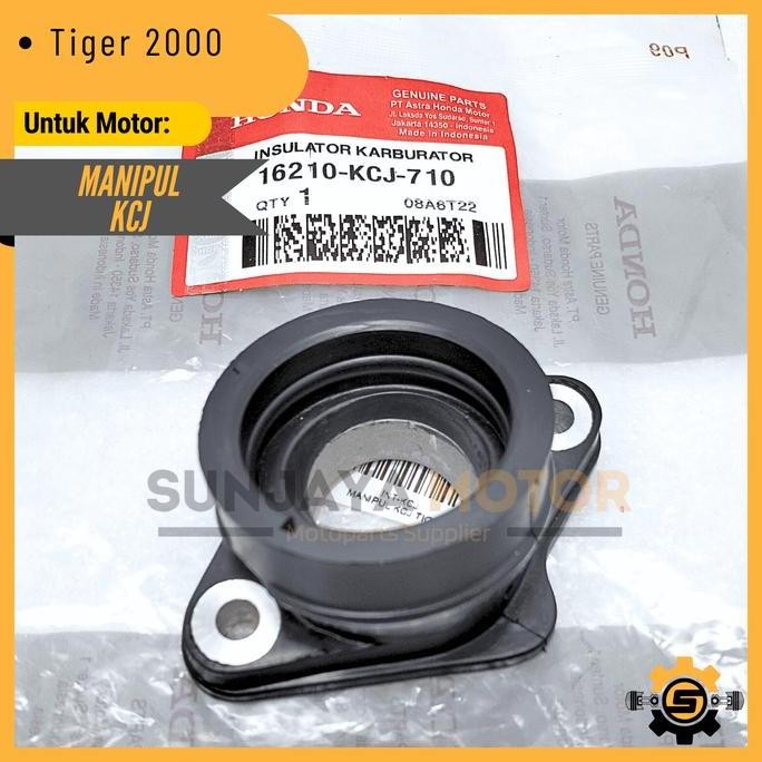 MANIFOLD KCJ INTAKE MANIPUL ORIGINAL HONDA TIGER 2000 GL 200 MANIPOL MANIFUL KARET INTEK PRESISI INS