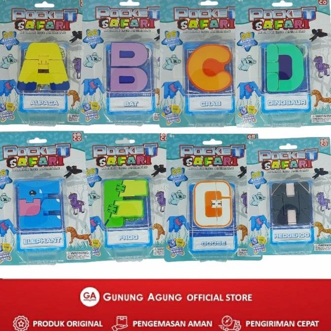 Emco Pocket Safari Set A-Z Morpher Transformers Robot Animal Random