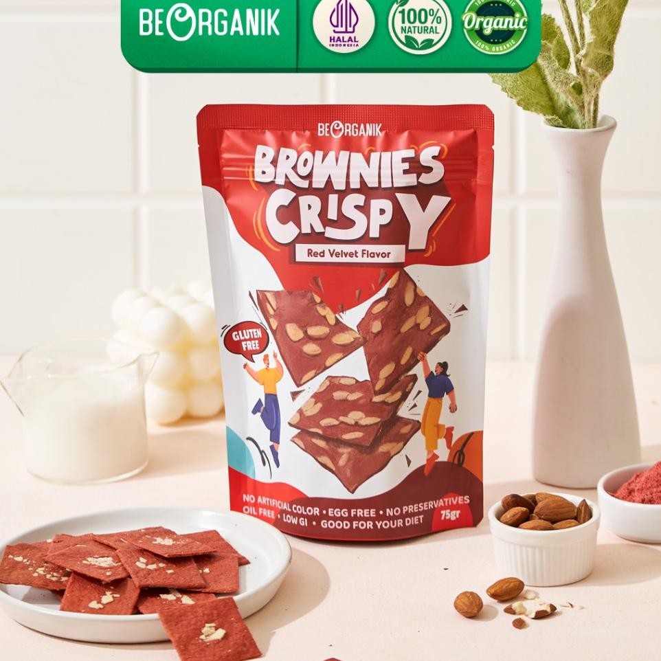 

Brownies Crispy Beorganik Vegan Gluten Free Red Veet 75Gr