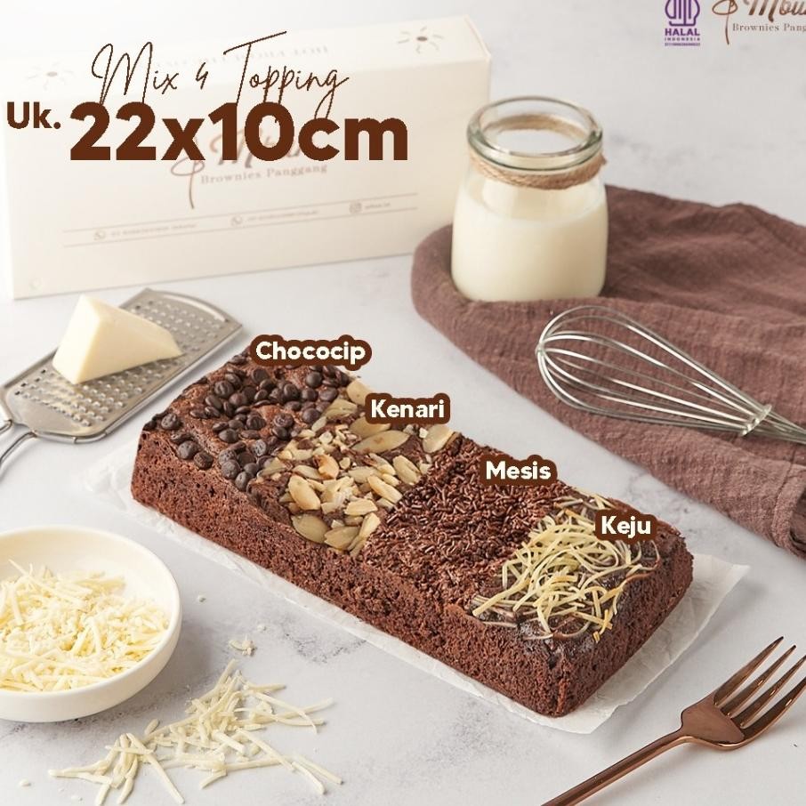 

Mbun Brownies Panggang Mix Topping Ukr 22X10 Mbun Brownies Panggang Brownies Melted Fudgy Brownies Coklat Keju Makanan Ringan