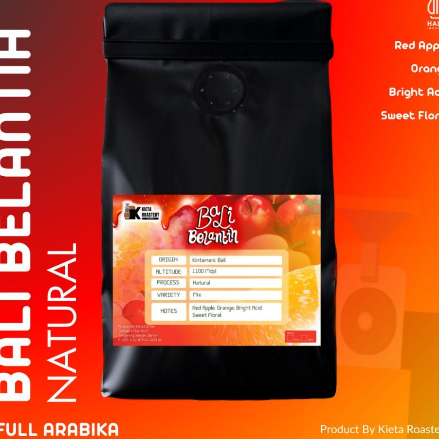 

Kieta Roastery Kopi Bali Belantih Natural Arabika 100G Bubuk Roasted Coffee Bean Single Gin