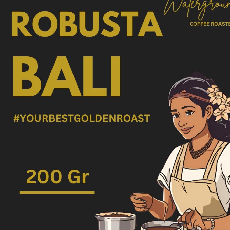 

Waterground Coffee Kopi Robusta Bali Kintamani Kopi Grade 1 Single Gin 200 Gr
