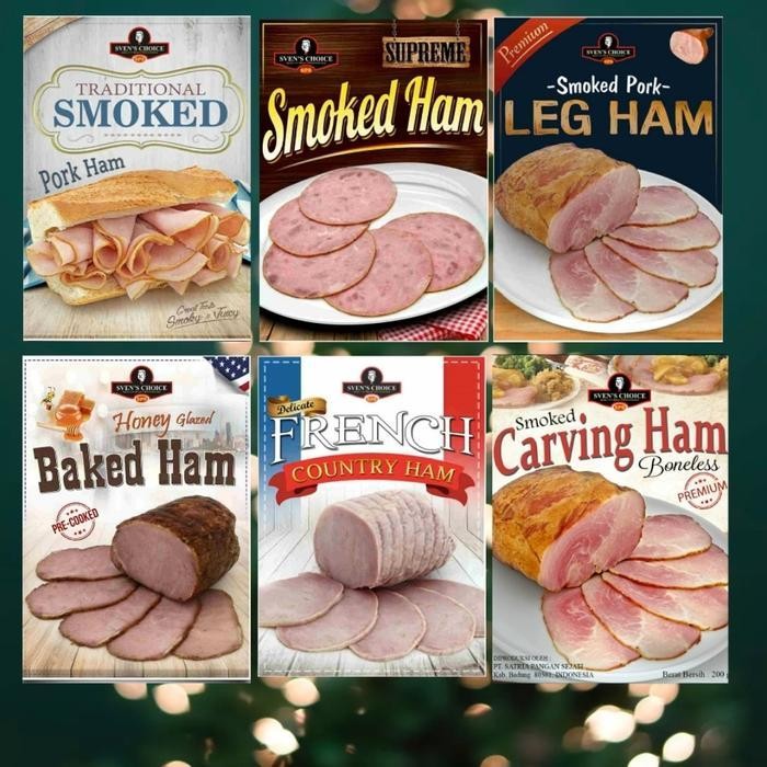 

Sven'S Choice Pork Ham Sampler Package (Christmas Package) Original Dan Terpercaya