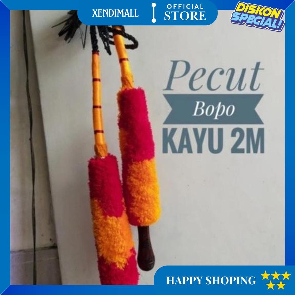 Termurah 4.4 Pecut Bopo 2 Meter Jumbo / Mainan Anak Pentas Jaranan Jaran Kepang Kuda Lumping / Cambu
