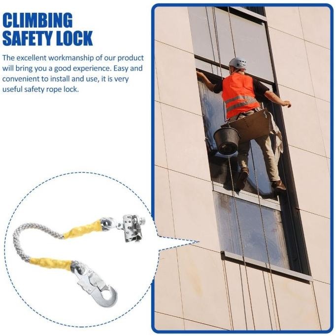 Rope Grab Climbing Tali Panjat Tiang Listrik Positioning Lanyard Rope Grab Fall Arrester