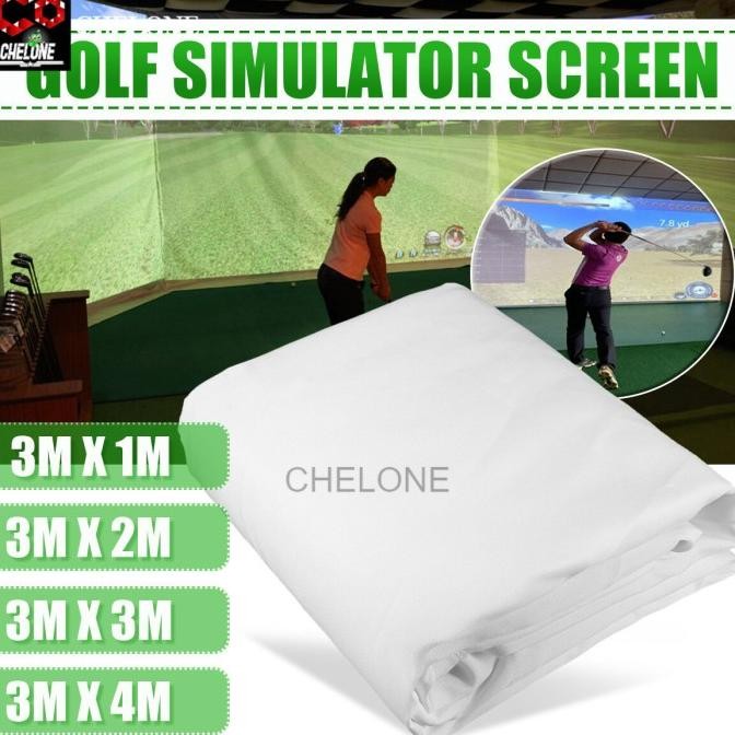 '' Layar Proyektor Simulator Latihan Golf Screen Golf Target Golf Indoor ''