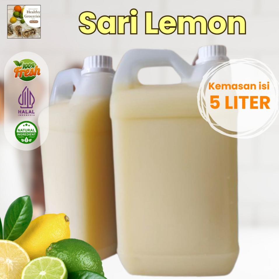 

Sari Lemon Fresh 5 Liter Murni California Halal Jus Detoks Lemon