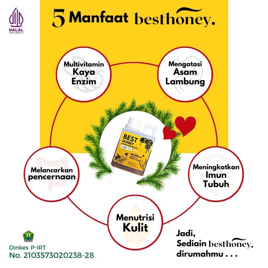 

Eelic Best Honey Madu Asli Multiflora 1 Kg / 500Gr Y-4