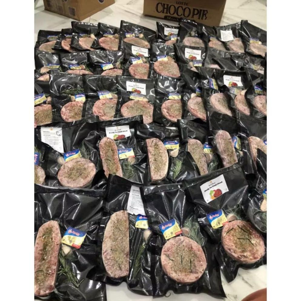 

Heatshrin Steak Ready To Cook Australian Premium Meltique 200 Gram ( Sirloin / Tenderloin / Rib Eye )Siap Masak Meltic Aa-68