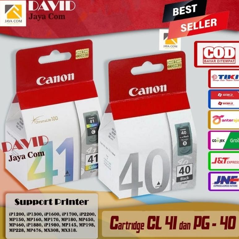 Ct_C1077 Catridge Printer Canon 40 + 41 For Ip1880, Mp450, Mp145, Ip1980 Am-45