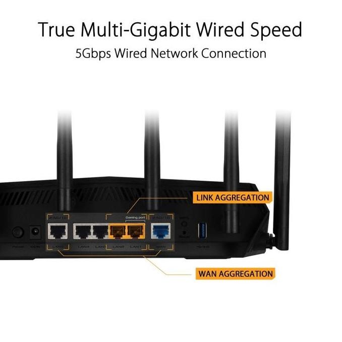 Router Asus Tuf Gaming Ax6000 Dual Band Wifi 6 Extendable Gaming Router New Stok