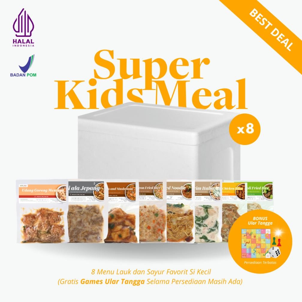 

TERLARIS Satu Porsi Super Kids Meal Halal Mui Nutrisi Seimbang Siap kirim