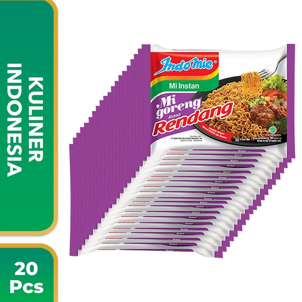

TERMURAH 20 PCS -Indomie Goreng Rendang 91 Gr Siap kirim