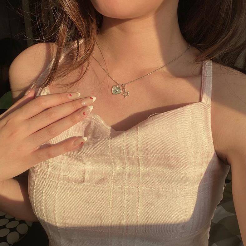 (LANGSUNG KIRIM) BONBON INITIAL NECKLACE // jual custom huruf inisial abjad customize necklace lette