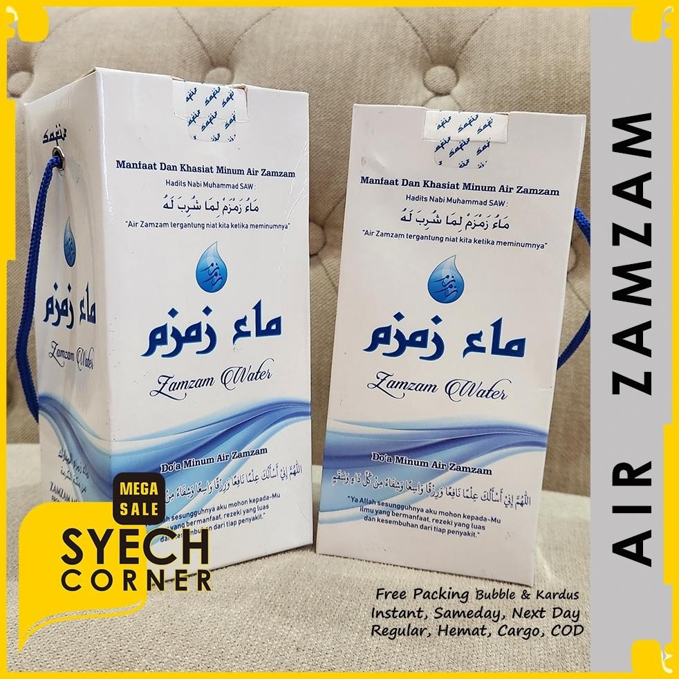 

Sale Air Zamzam 1 Liter Zam Zam Asli Kemasan Premium Hadiah Gift Jy-6